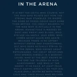 Journal: The Man In the Arena