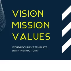 Vision, Mission, Values Template (Microsoft Word)